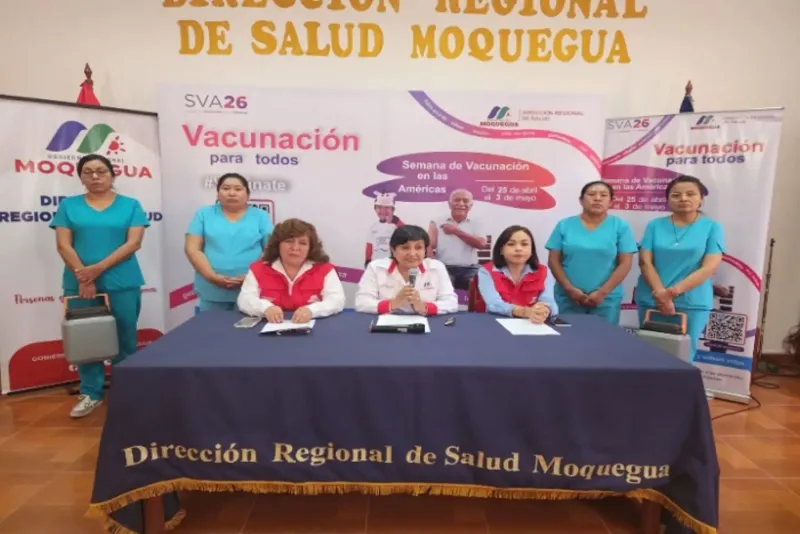 Diresa Moquegua lanzó oficialmente la Semana de la Vacunación de las Américas
