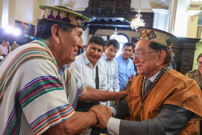 Presidente Balcázar se reunió con autoridades y dirigentes de Pasco y Huánuco