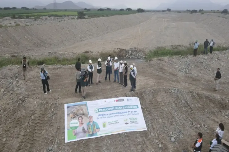 Autoridad Nacional del Agua culminó trabajo de limpieza y descolmatación en La Libertad