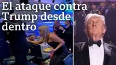 En Video | "¿Son disparos?": el minuto a minuto del caos en la cena en la que se atentó contra Trump