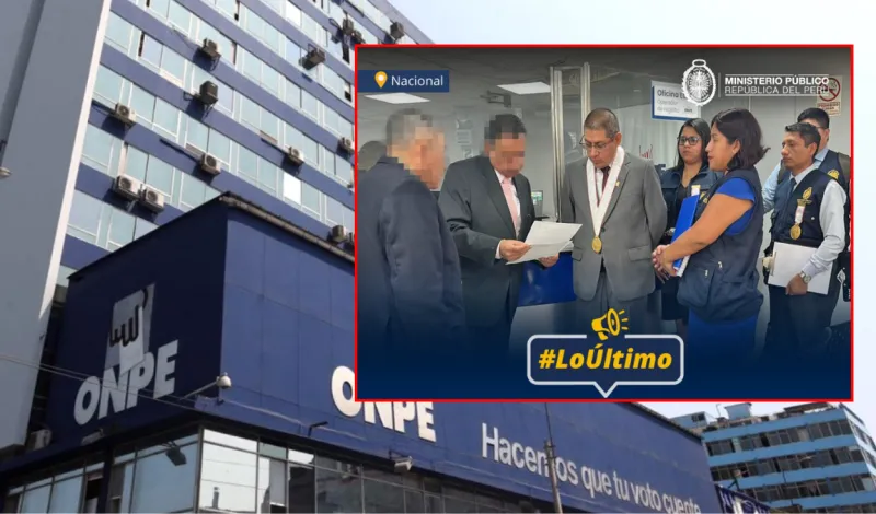 Fiscalía llega a la ONPE para recoger información sobre las contrataciones para las Elecciones 2026