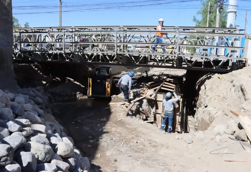 Arequipa: construyen muros de contención en torrentera Chullo para prevenir desbordes