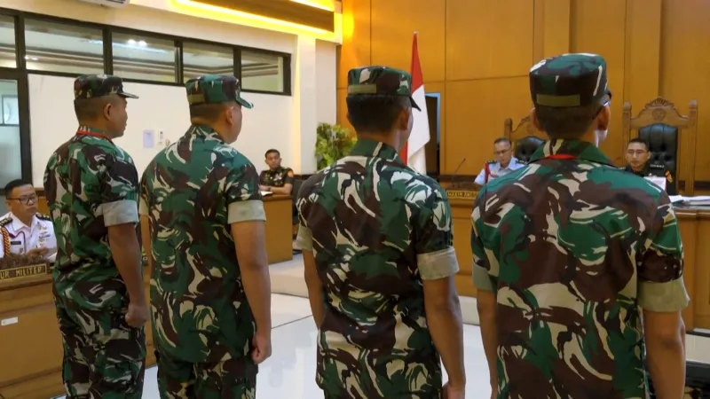 Indonesian soldiers on trial after acid attack on activist