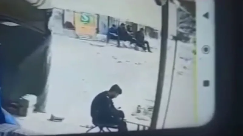 CCTV footage shows moment Israeli strike targets Palestinians