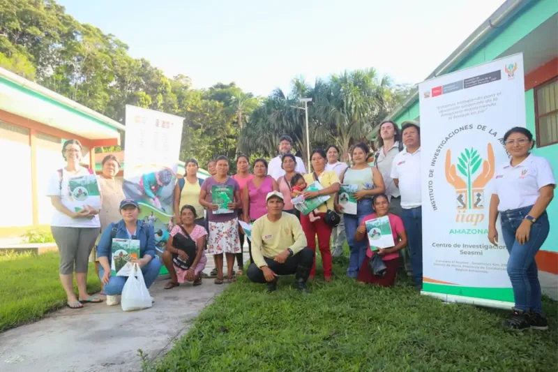 Mujeres awajún lideran proyecto de piscicultura sostenible en Santa María de Nieva