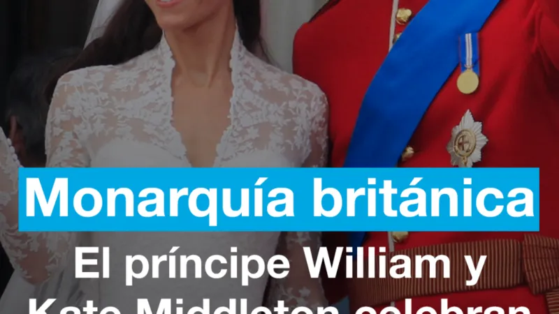 Monarquía británica: el príncipe William y Kate Middleton celebran Bodas de Cristal