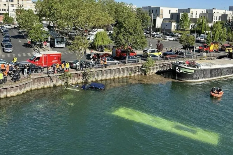 Una conductora en prácticas hunde un autobús en el río Sena en Francia: cuatro personas rescatadas