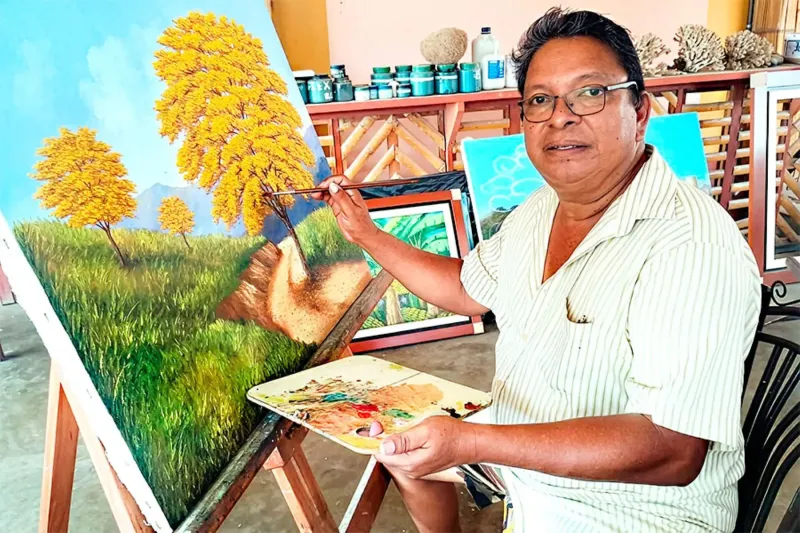 Conozca a Madrid, el pintor que retrata la vida cotidiana en Tumbes