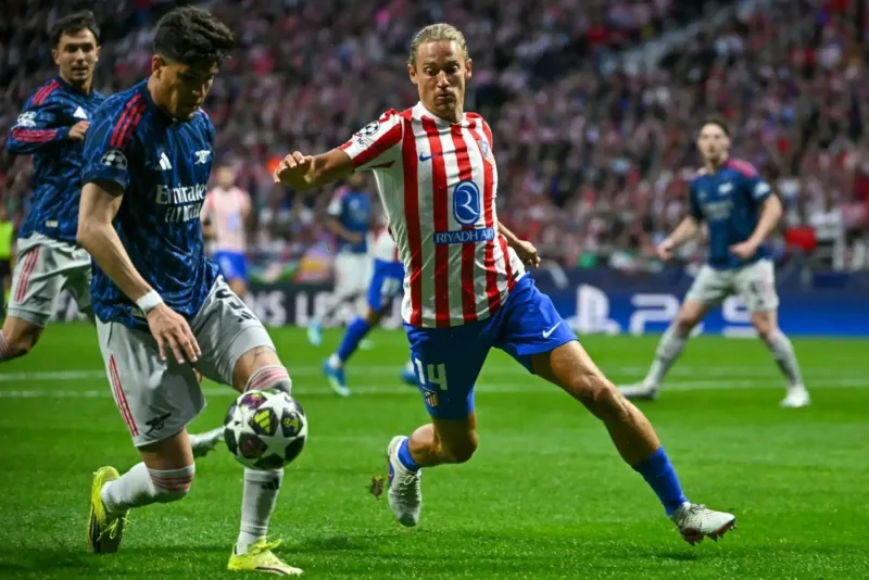 En Inglaterra hablan de "robo" al Arsenal en el partido ante Atlético Madrid por Champions