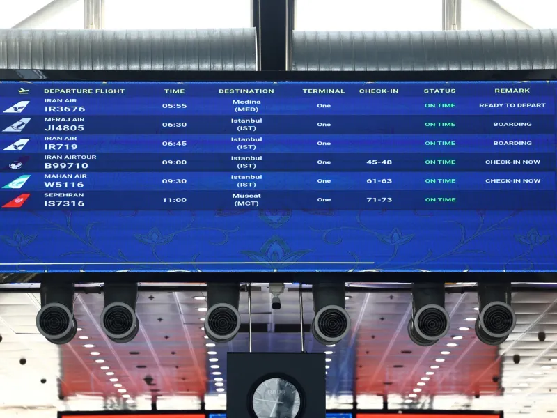 Commercial flights from Tehran’s main airport resume amid cautious normalcy