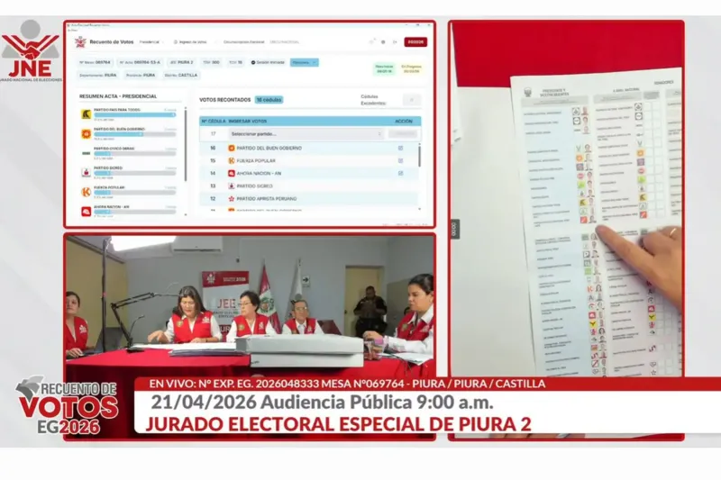 Elecciones 2026: Hasta el 7 de mayo se realizará recuento de votos