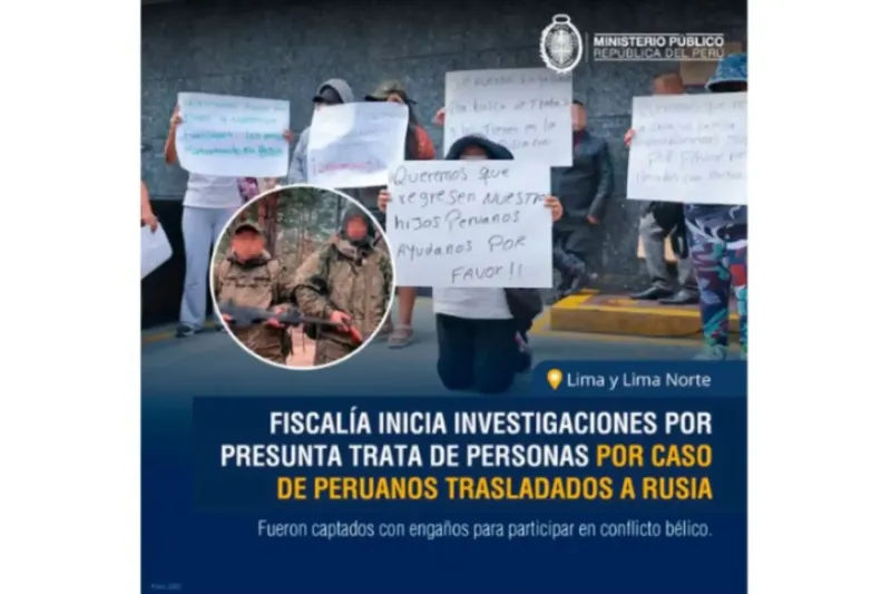 MP: Fiscalías especializadas inician investigaciones por caso de peruanos en Rusia