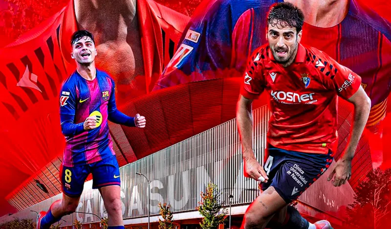 Partido Barcelona vs Osasuna EN VIVO HOY en el Estadio El Sadar por la fecha 34 de LaLiga de España 2026 via ESPN