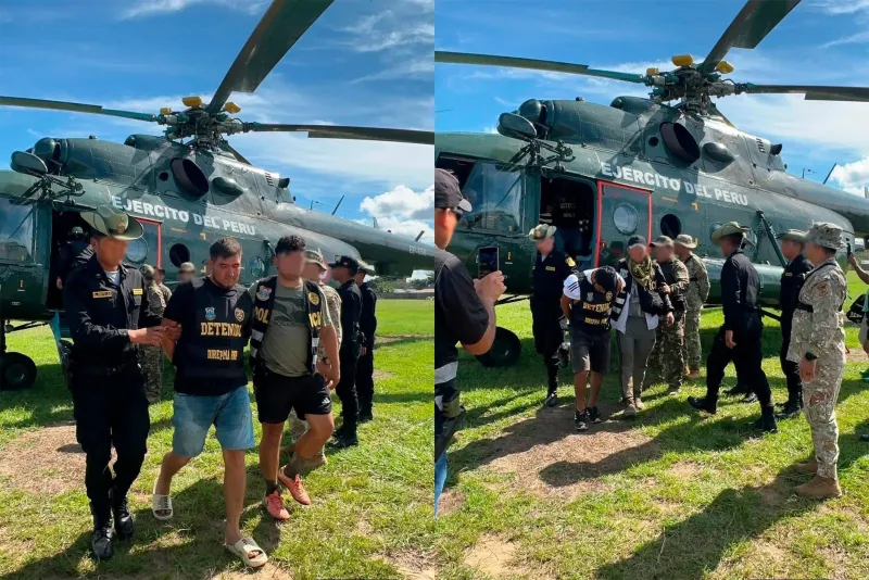 Madre de Dios: Caen 6 mineros ilegales con armamento, dragas y campamentos en la RN Tambopata