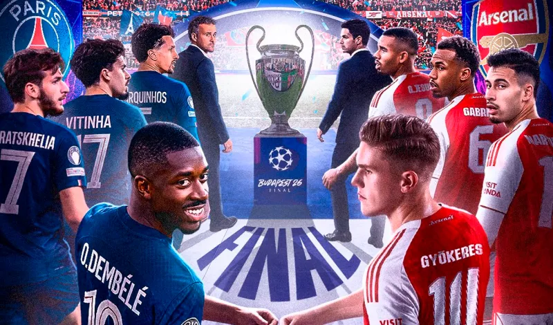 PSG vs Arsenal: día, hora y canal de TV para ver la gran final de la Champions League 2026