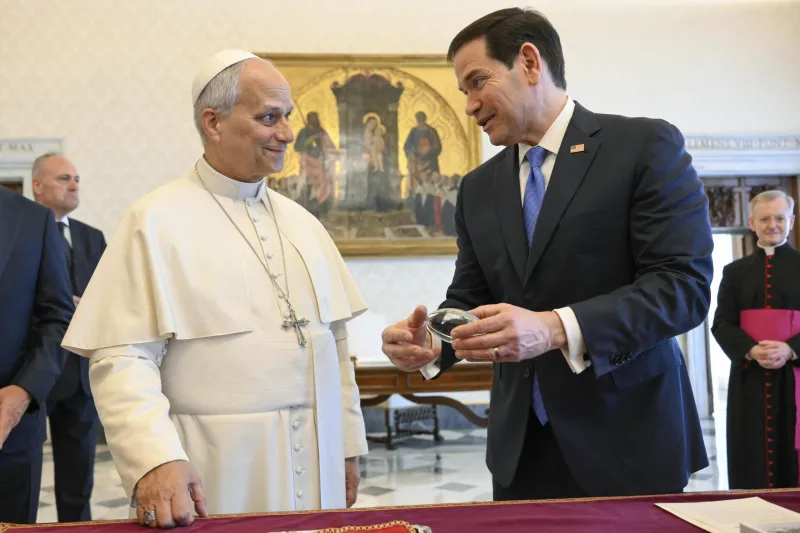 Marco Rubio se reúne con el Papa León XIV en plenas tensiones con Donald Trump