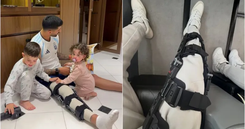 Cuti Romero mostró cómo avanza la recuperación de su lesión: el apoyo de su familia, la visita del Dibu Martínez y la ropa de la Selección