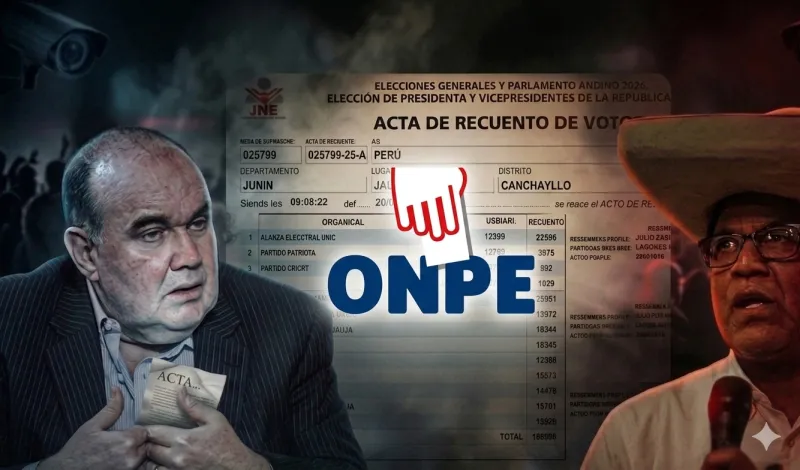 Se vence el plazo del JNE para el recuento de votos: ONPE debe mandar más de 1.000 actas observadas a los JEE
