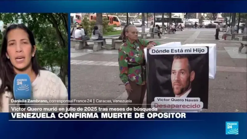 Informe desde Caracas: Estado confirma muerte de opositor tras bajo custodia policial