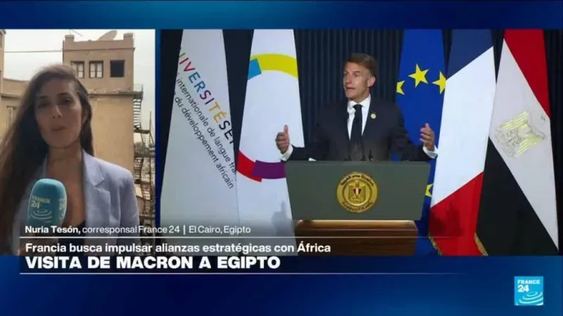 Informe desde El Cairo: Macron visita Egipto y busca fortalecer alianzas en África