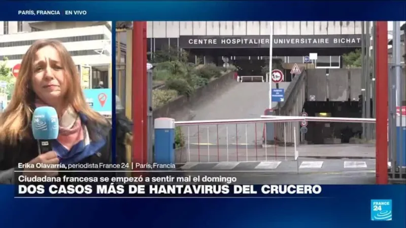 Cinco franceses repatriados por brote de hantavirus en crucero permanecen en observación en Bichat