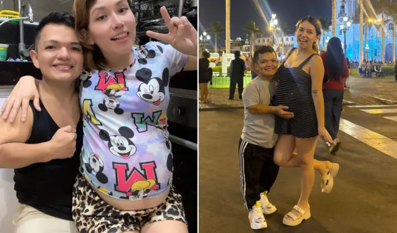 Cómico ambulante ‘Kiwi’ anuncia que se convertirá en padre y su novia tiktoker luce su avanzado embarazo