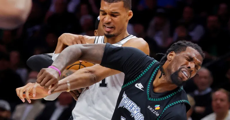 La NBA sorprendió con la sanción a Wembanyama tras su codazo a  Naz Reid, en los playoffs entre Spurs y Timberwolves