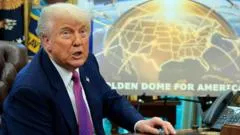 El "Domo Dorado" de más US$1 billón que Trump quiere construir pero no protegería a EE.UU. de un ataque masivo de Rusia o China