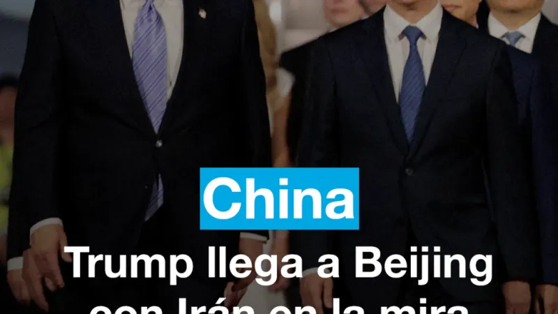 Donald Trump llega a Beijing para encontrarse con su homólogo chino Xi Jinping
