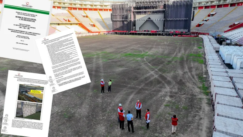 Contraloría: Eventos no deportivos deterioraron césped y pista atlética del Estadio Nacional