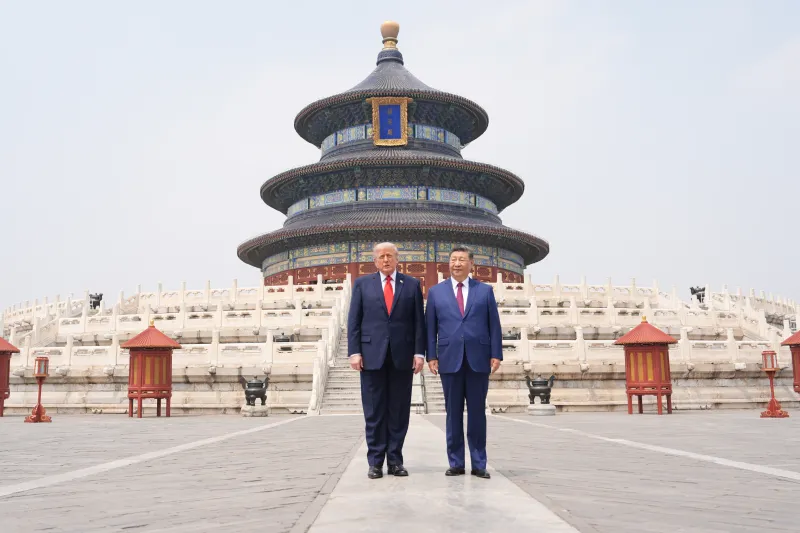 El paseo de Xi Jinping y Trump por el templo donde los emperadores sacrificaban toros