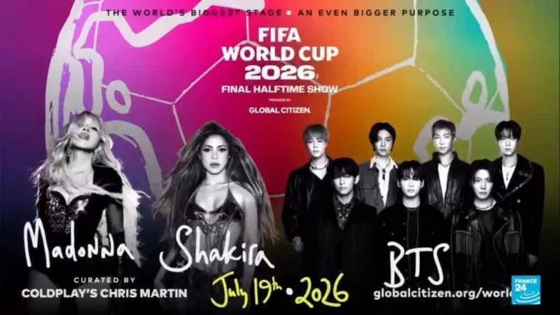 Shakira, Madonna y BTS se presentarán en primer show de medio tiempo en final de un Mundial de FIFA