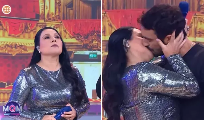 Tula Rodríguez se da apasionado beso en vivo con famoso actor extranjero quien tiene novia