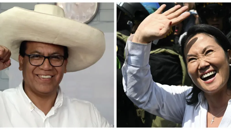 Concluye el escrutinio en Perú: la segunda vuelta presidencial sería entre Keiko Fujimori y Roberto Sánchez
