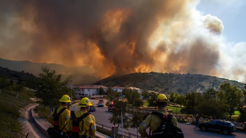 Un incendio a las afueras de Los Ángeles obliga a evacuar a 29.000 personas