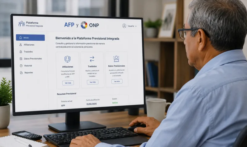 AFP y ONP: implementan plataforma virtual que centralizará afiliaciones, traslados y datos previsionales entre sistema de pensiones