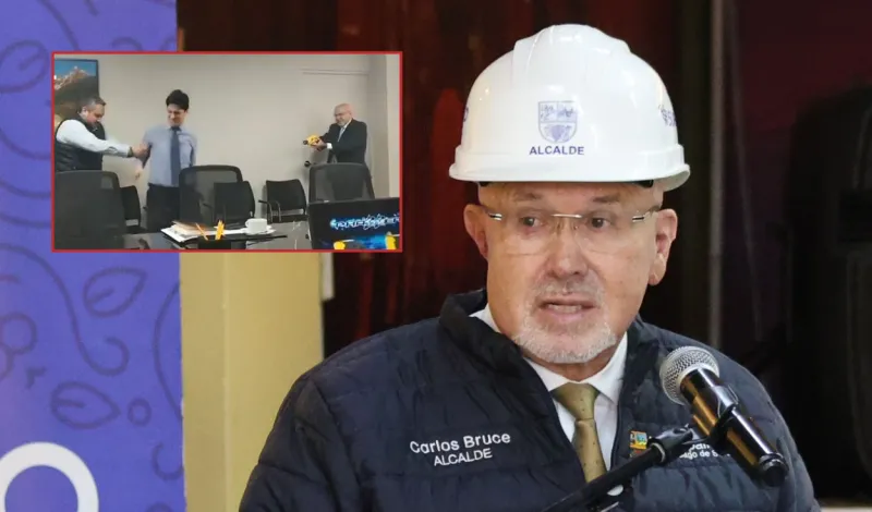 Carlos Bruce: graban al alcalde de Surco usando una pistola eléctrica contra su asesor