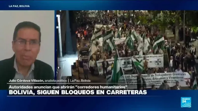 Julio Córdova Villazón: "Los bloqueos en Bolivia persisten con tendencia a ampliarse"
