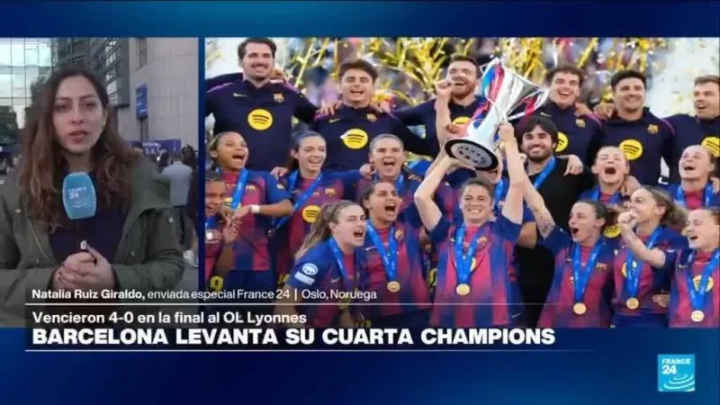 Pajor y Paralluelo guían al Barça a su cuarta Champions femenina con un 4-0 al Lyon