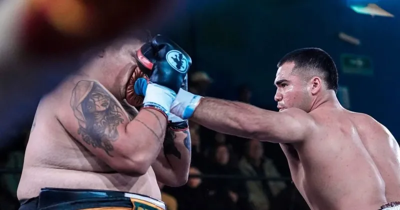 Karim Crücce demolió a Esteban Juárez en el primer round y pulverizó un viejo récord de Ringo Bonavena: es el campeón argentino más joven entre los pesados