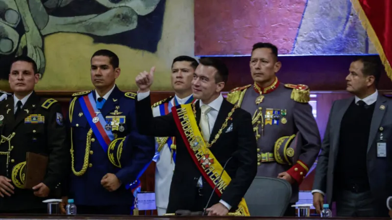 Escueto informe de Daniel Noboa de su primer año: seguridad y economía en deuda