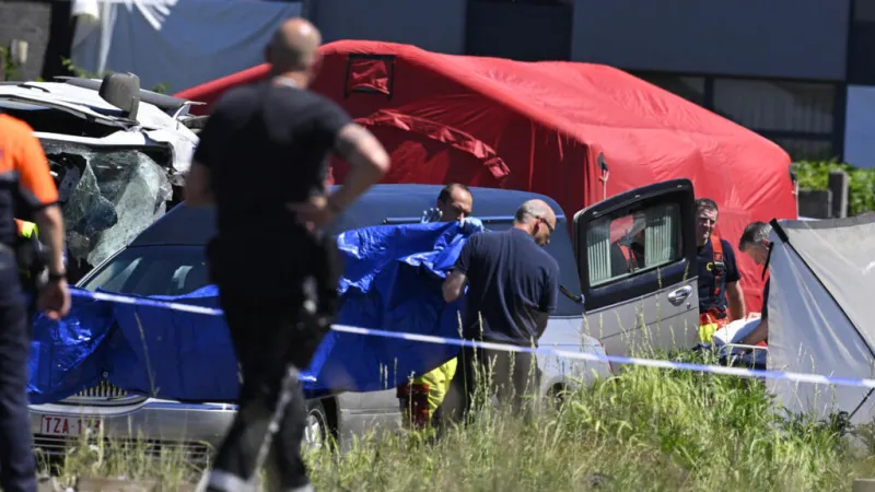 Cuatro muertos, incluidos dos menores, tras el choque de un tren y un minibús escolar en Bélgica
