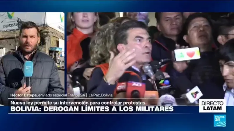 Directo Latam y la promulgación de ley que permite intervención de militares en protestas en Bolivia