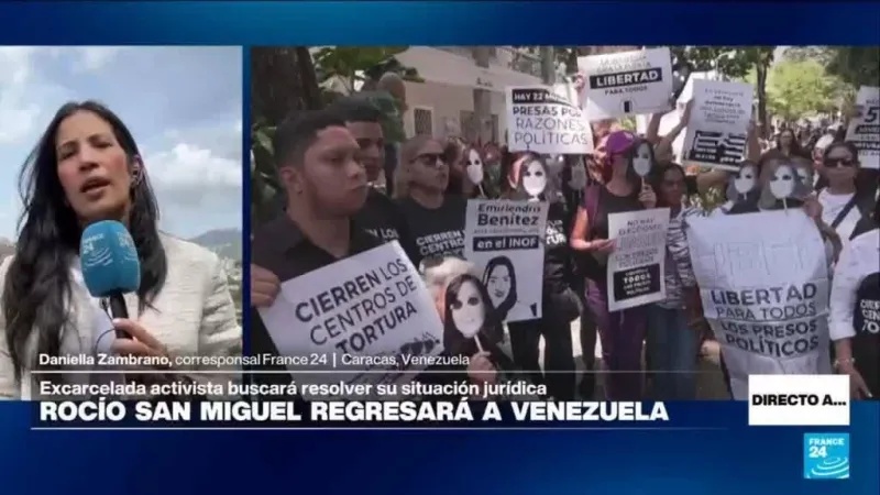 Directo a... Caracas y la excarcelación de militares y el regreso de Rocío San Miguel a Venezuela