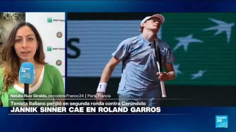 Informe desde París: Jannik Sinner, número uno del mundo, perdió en segunda vuelta de Roland Garros