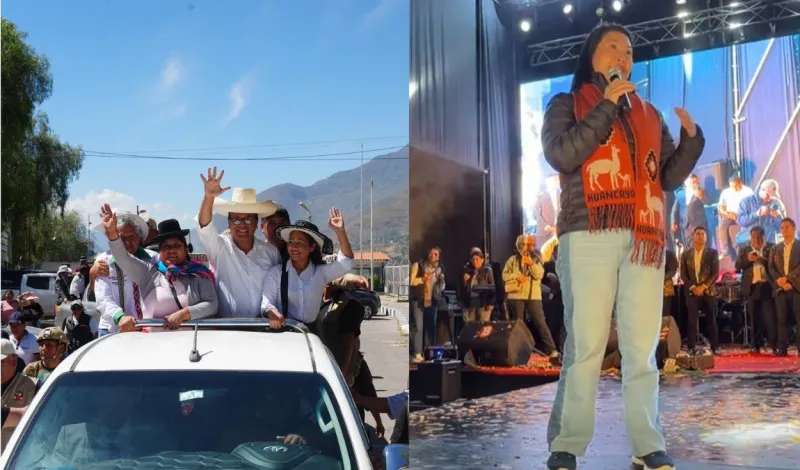 Sánchez retoma campaña en regiones y Fujimori llega de incógnito al sur en medio de protestas