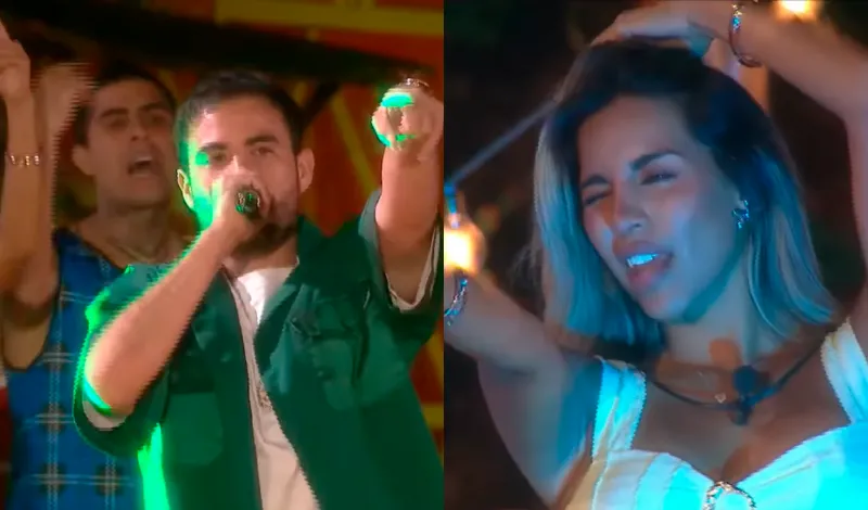 Gabriela Herrera y su exnovio César BK se ven las caras en ‘La granja VIP Perú’ tras potente indirecta del cantante contra la bailarina