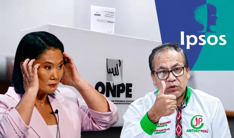 Encuesta Presidencial IPSOS: Roberto Sánchez lidera en zona rural con 53.9% y Keiko Fujimori en Lima con 52.2%
