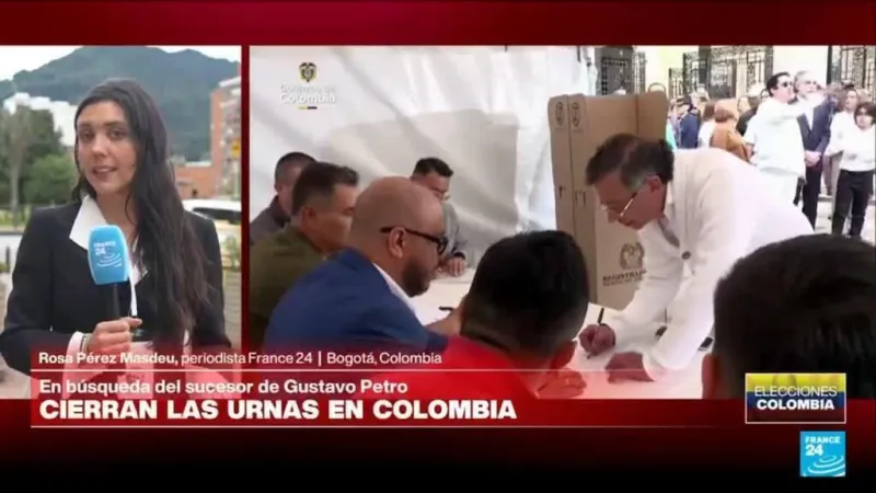 Cierran las urnas en la primera vuelta de las presidenciales de Colombia