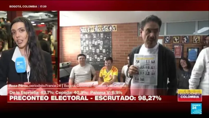 Iván Cepeda, segundo en las votaciones de la primera vuelta presidencial de Colombia